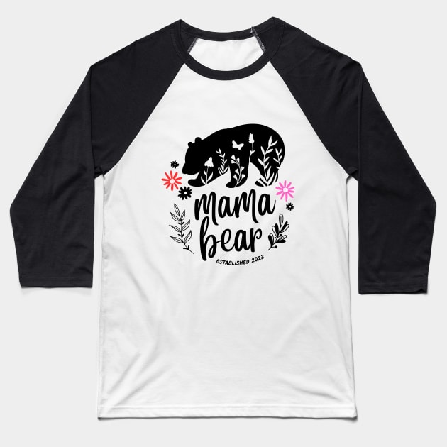 Mama Bear Mother's Day Baseball T-Shirt by Sashmika Prabhashwara